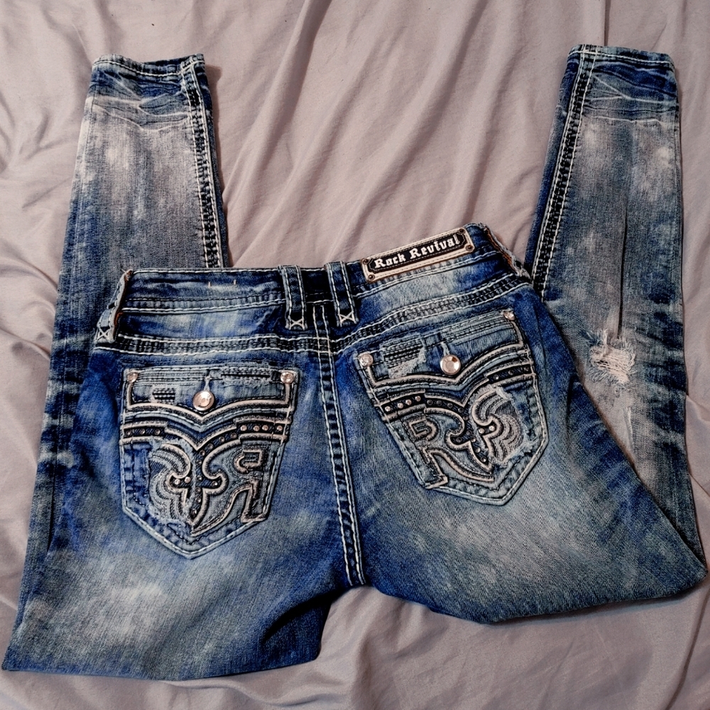 ROCK REVIVALS. BRAND NEW. 27 ANKLE SKINNY